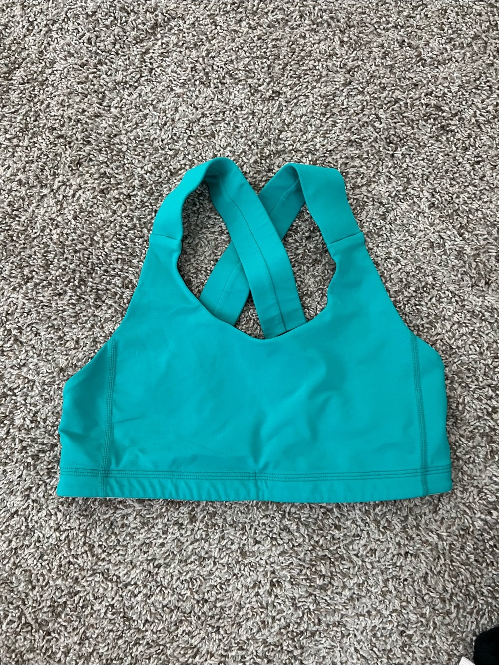 lululemon athletica Teal Cross-Back Swim Top
